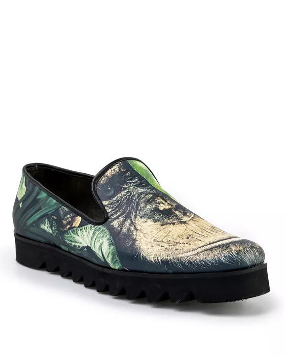Pantofi Casual Barbati Piele Naturala Imprimeu Amazon POL149